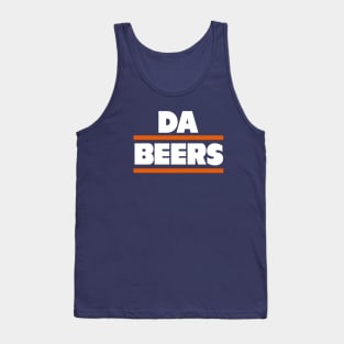 DA BEERS, Chicago Bears themed Tank Top